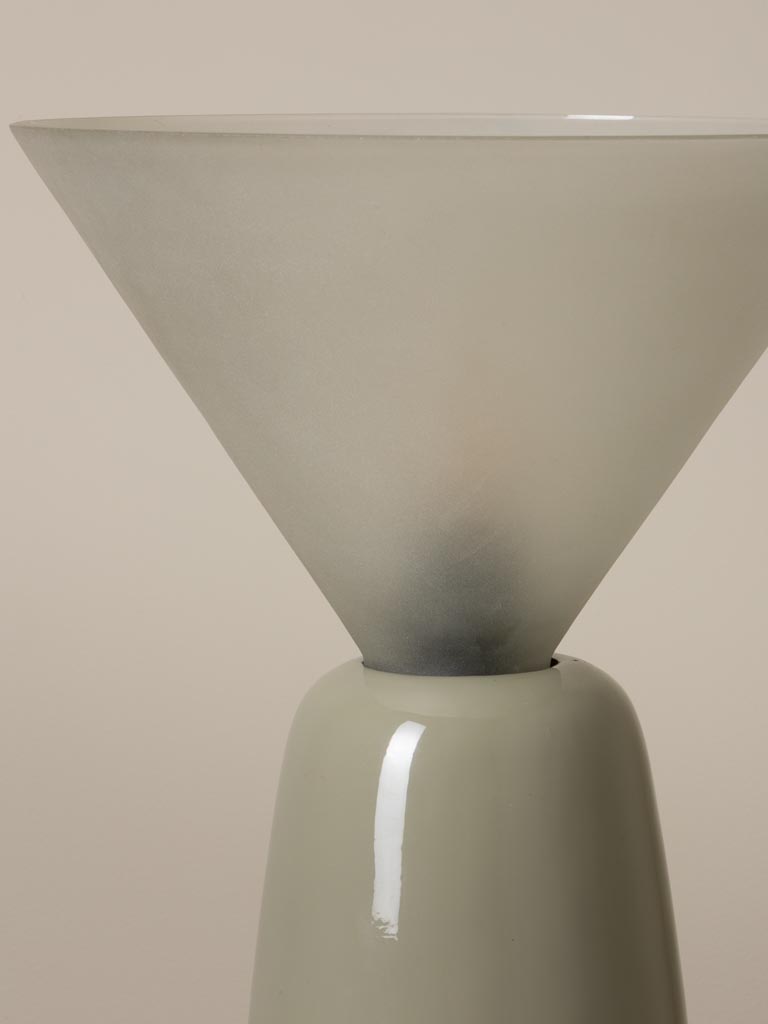 Light green table lamp with glass cone Cornett - 4