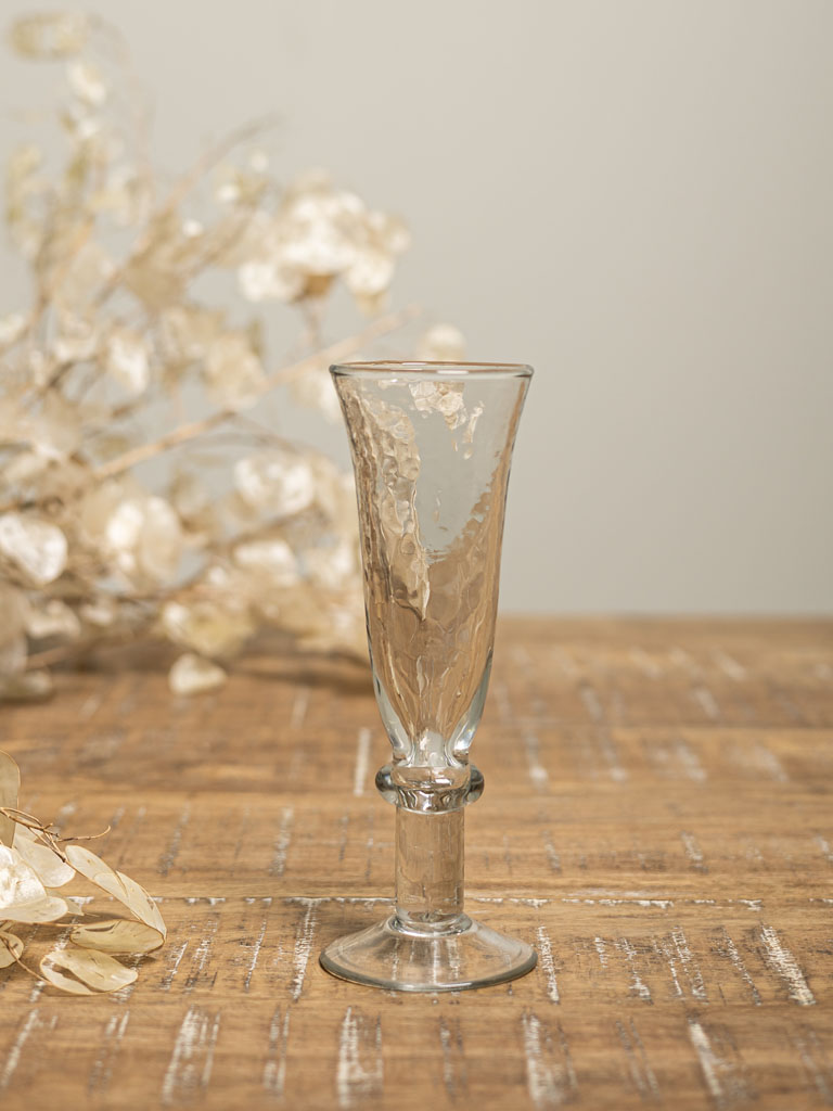 Hammered champagne glass Lavandou - 1