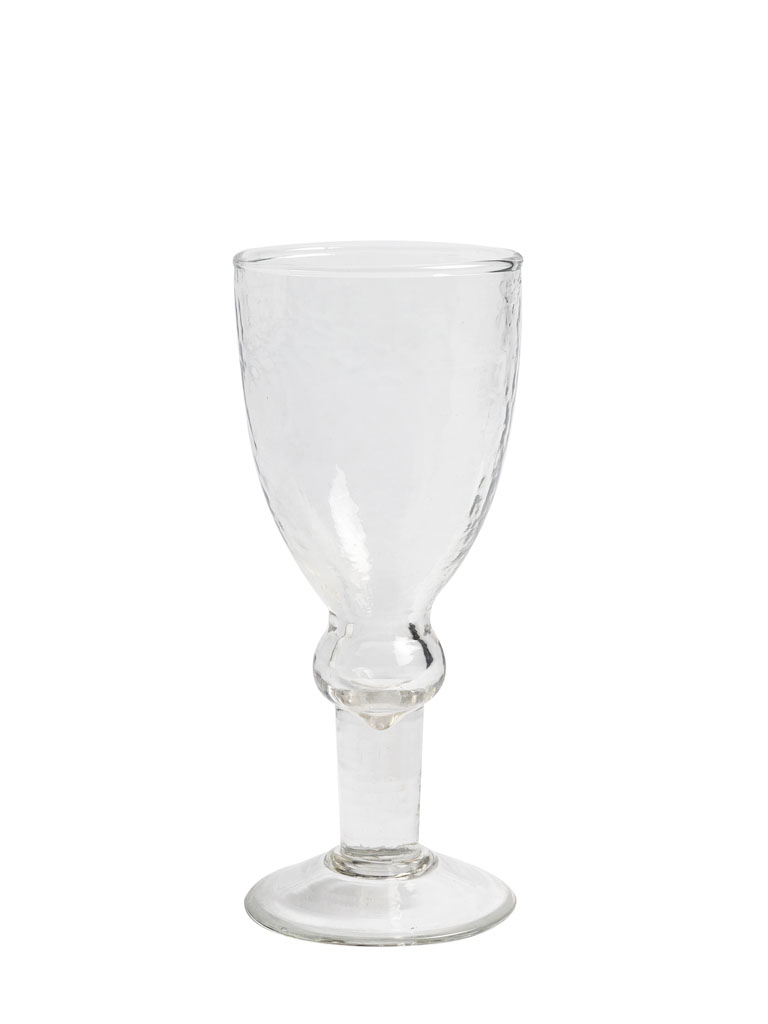 Wine glass on foot Lavadou hammered - 2