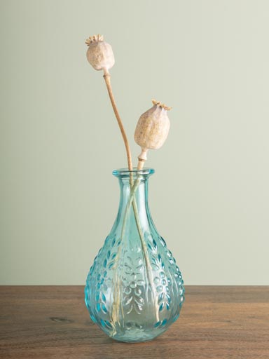 Petit vase bleu liseron