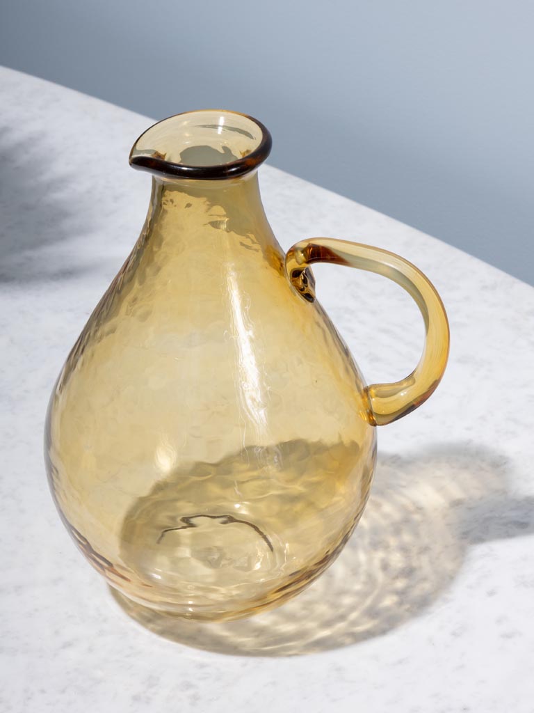 Yellow hammered jug Verano - 4