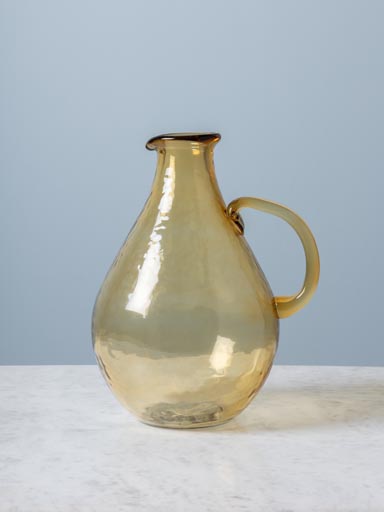 Carafe martelée jaune Verano