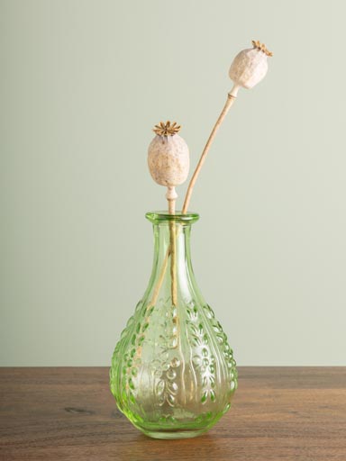 Small green vase liseron