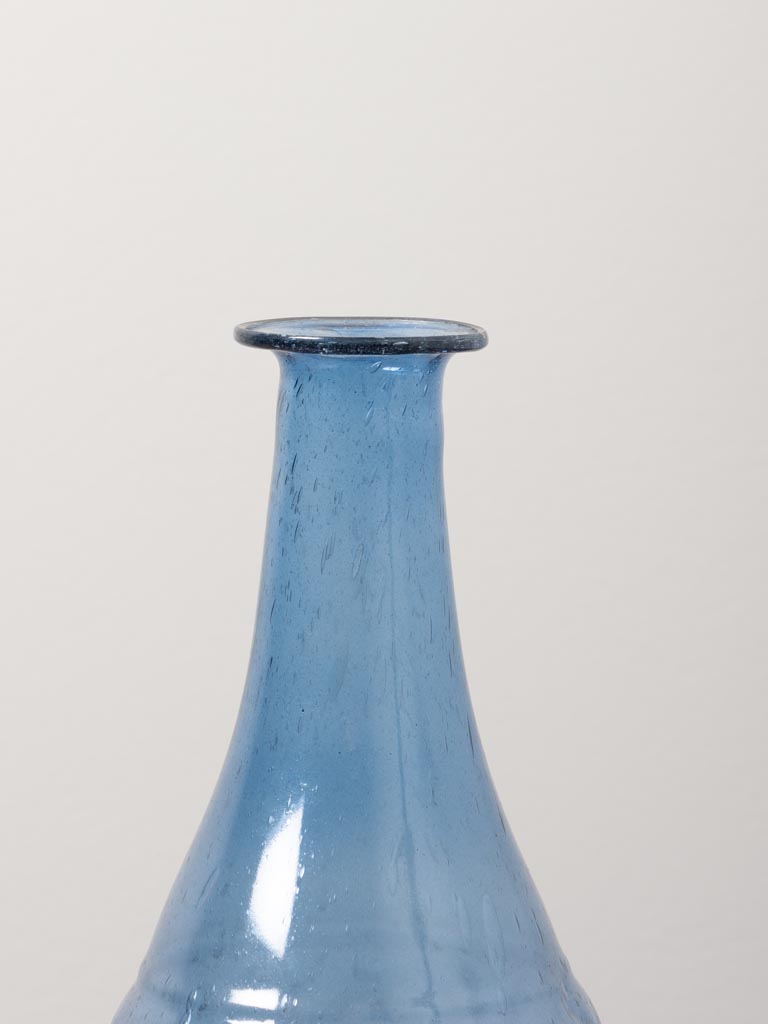 Recycled vase blue - 5