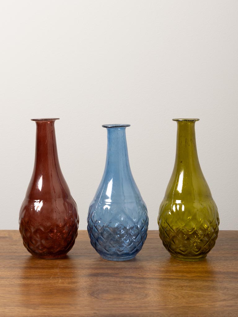 Recycled vase blue - 4