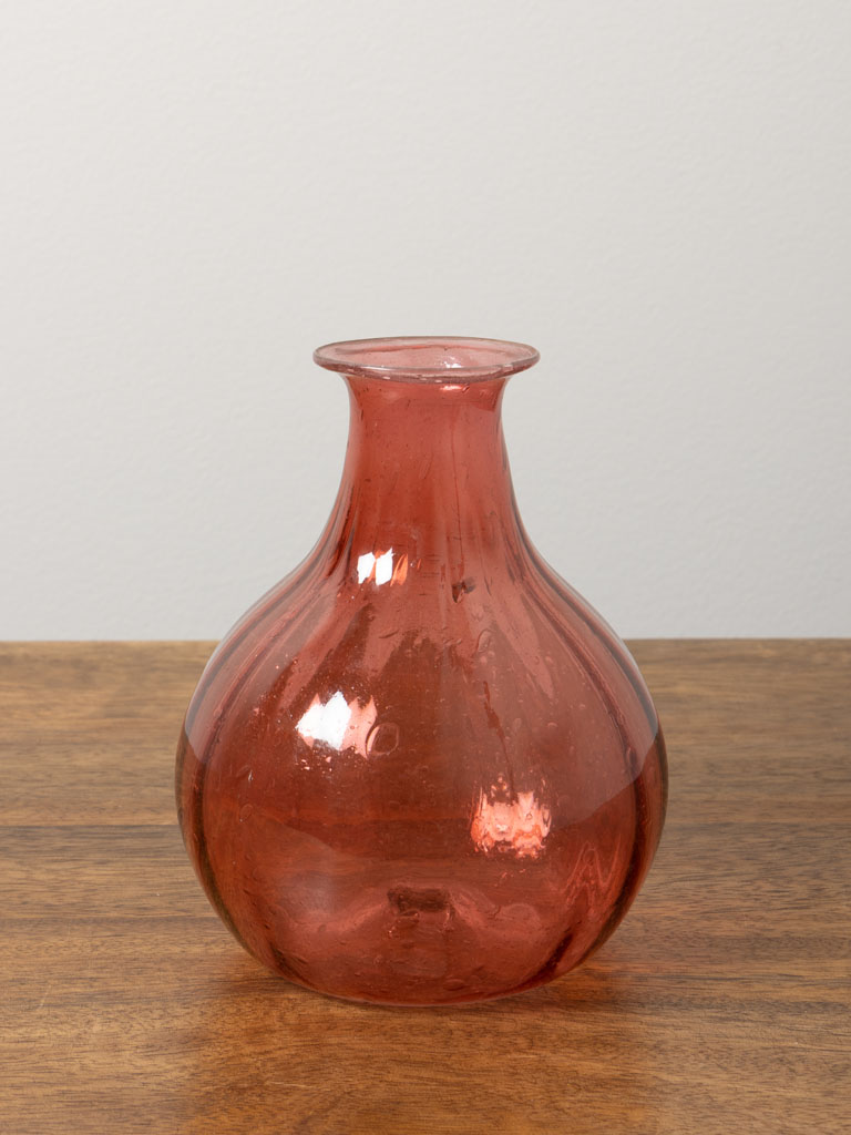 Vase ballon rose rustique - 1