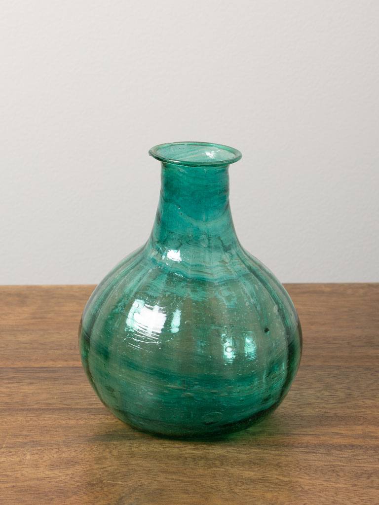 Balloon vase emerald green - 1