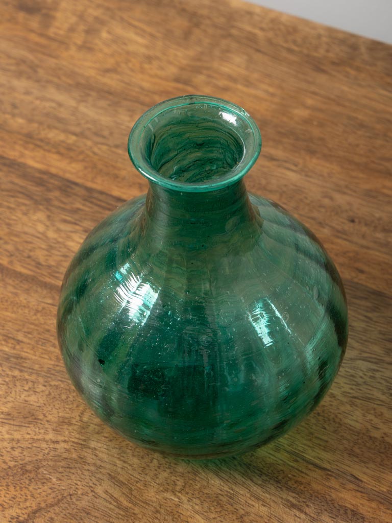 Balloon vase emerald green - 5
