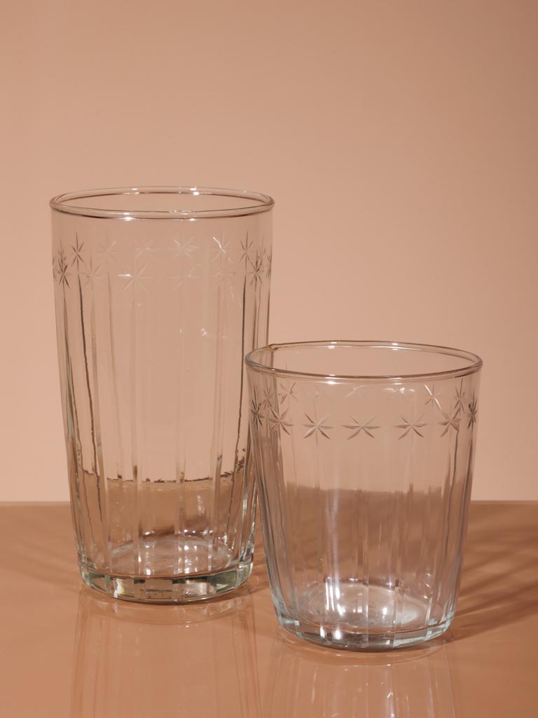 Large engraved long drink glass Nuit étoilée - 4