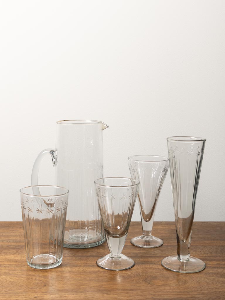 Engraved long drink glass Nuit Etoilée - 4