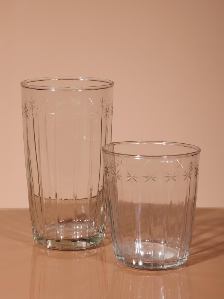 Engraved small glass water Nuit étoilée - 4