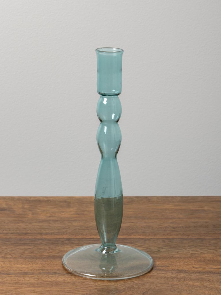 Bougeoir turquoise Ondoa borosilicate - 3