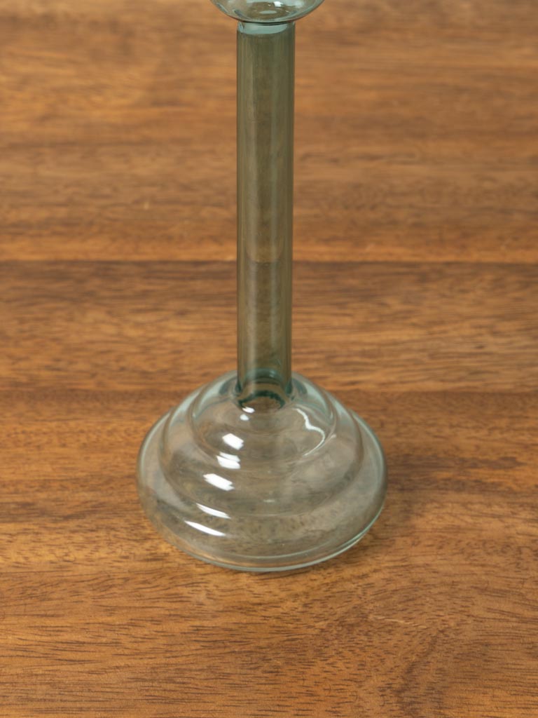 Small light blue candlestick Ondoa borosilicate - 3