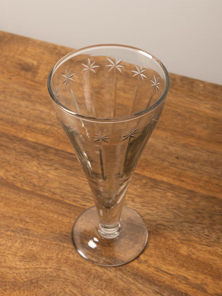 Large engraved wine glass Nuit Etoilée - 3