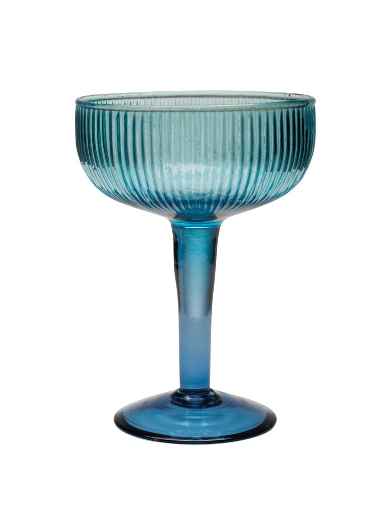 Verre à cocktail bicolore blues - 2