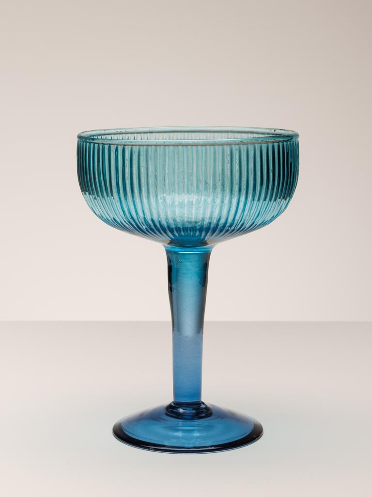 Verre à cocktail bicolore blues - 1