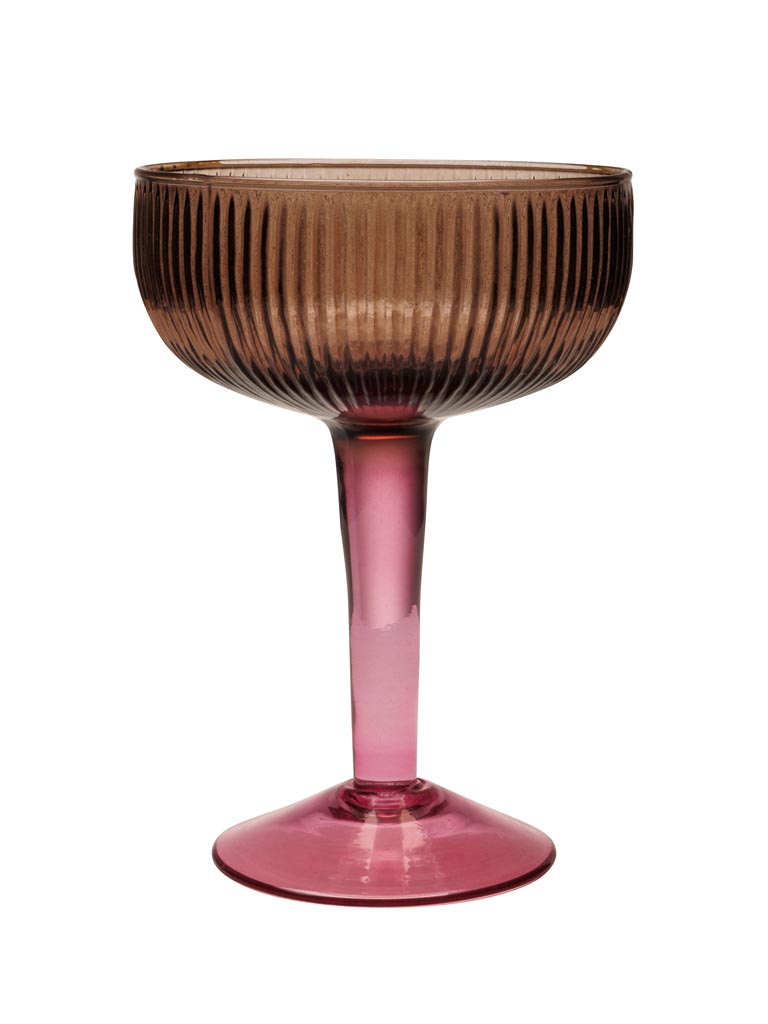 Verre à cocktail bicolore pourpre - 2