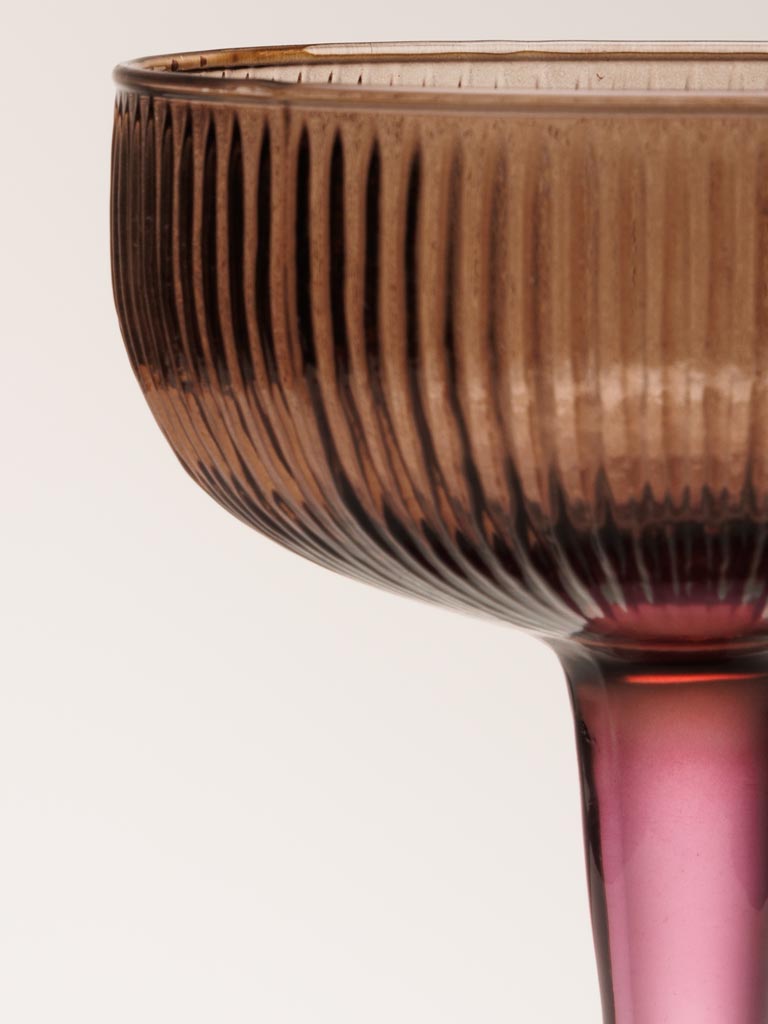 Verre à cocktail bicolore pourpre - 3