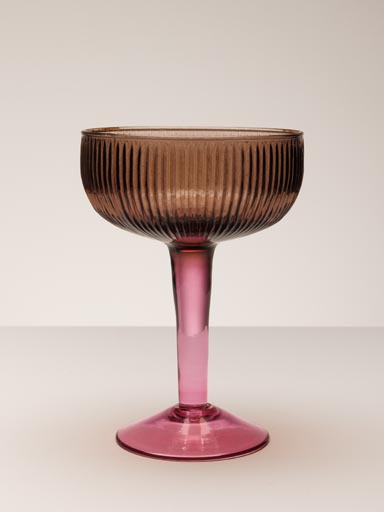 Bicolor cocktail glass purple