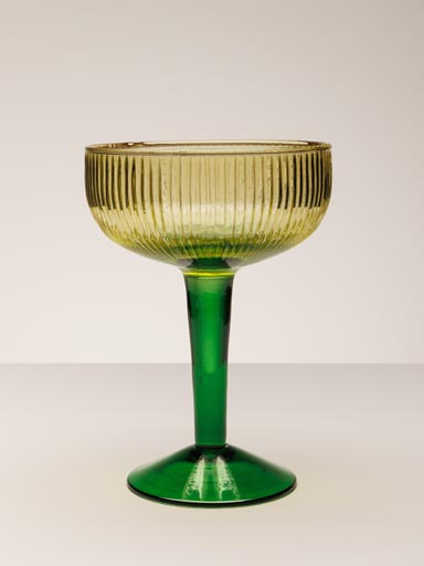 Bicolor cocktail glass citrus