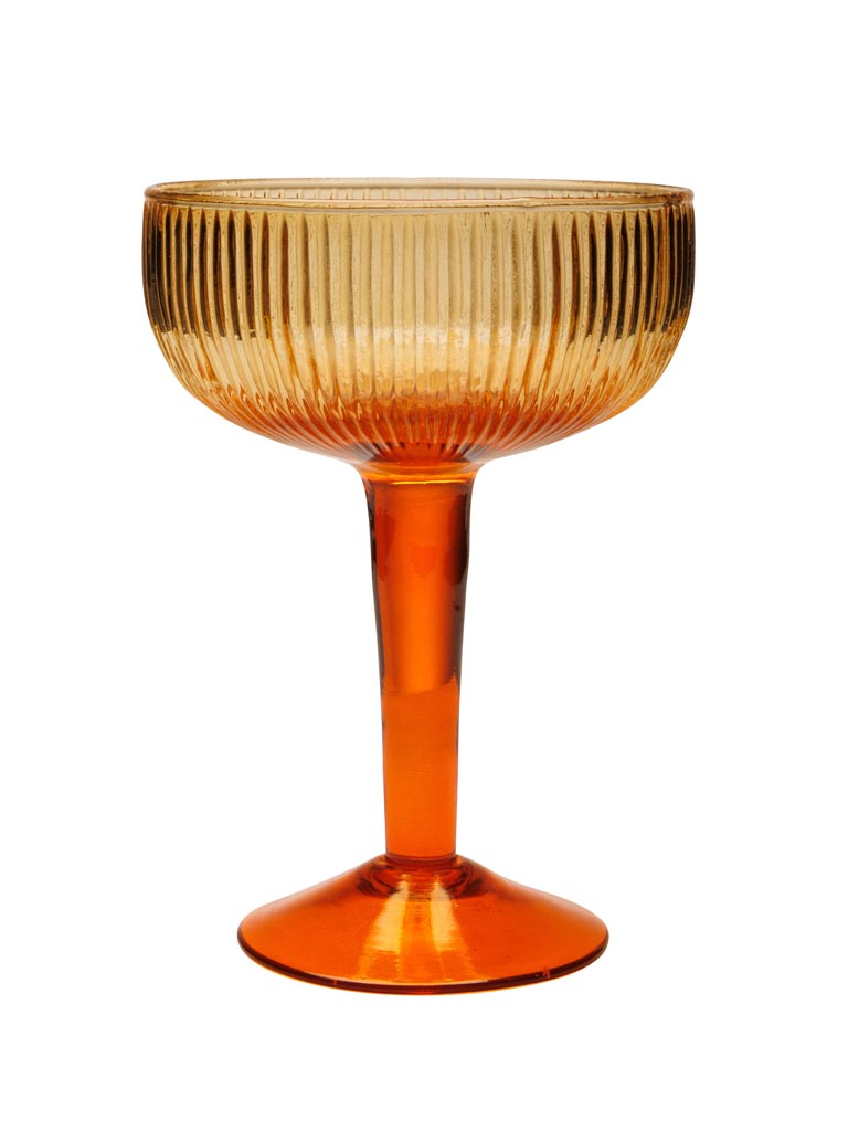 Verre à cocktail bicolore orange - 2