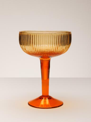 Bicolor cocktail glass orange