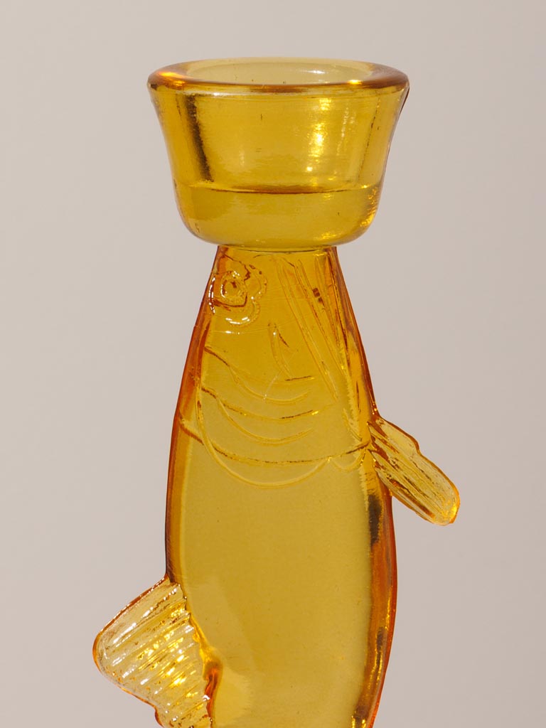 Fish candlestick yellow & orange - 4