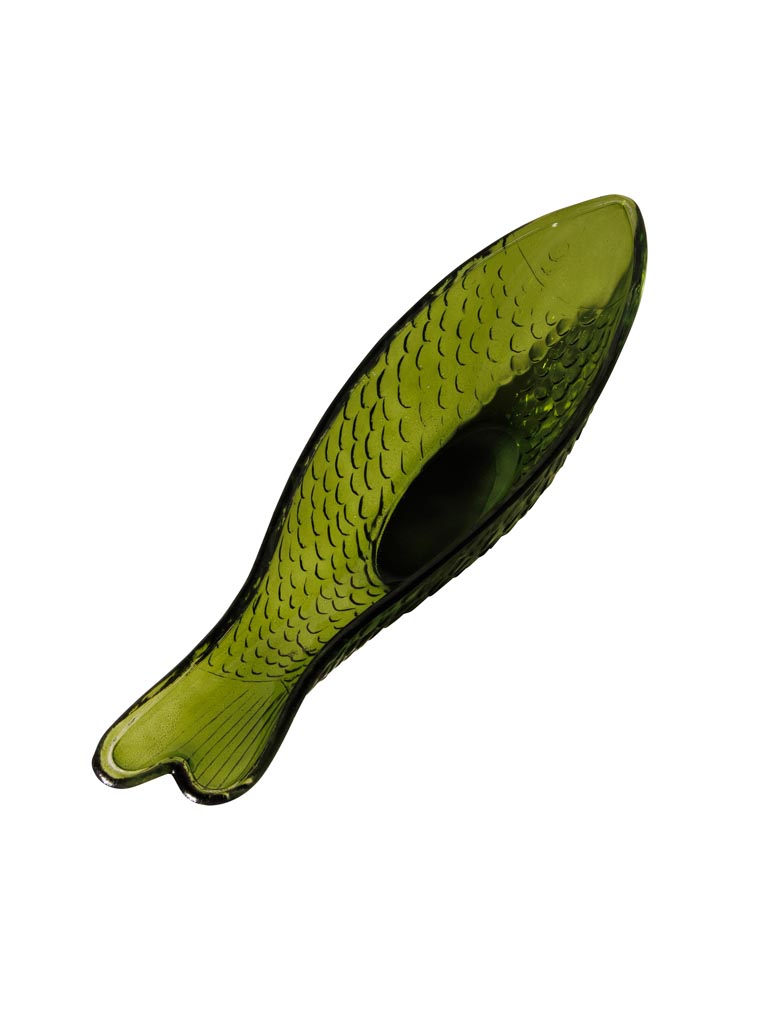 Plat creux poisson vert foncé - 2