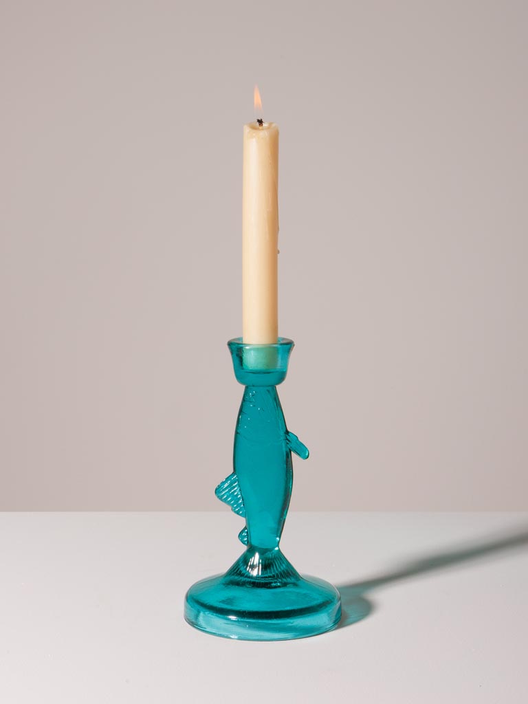 Fish candlestick emerald - 1