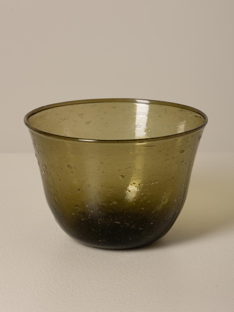 S/3 green bowls in recycled glass - 4