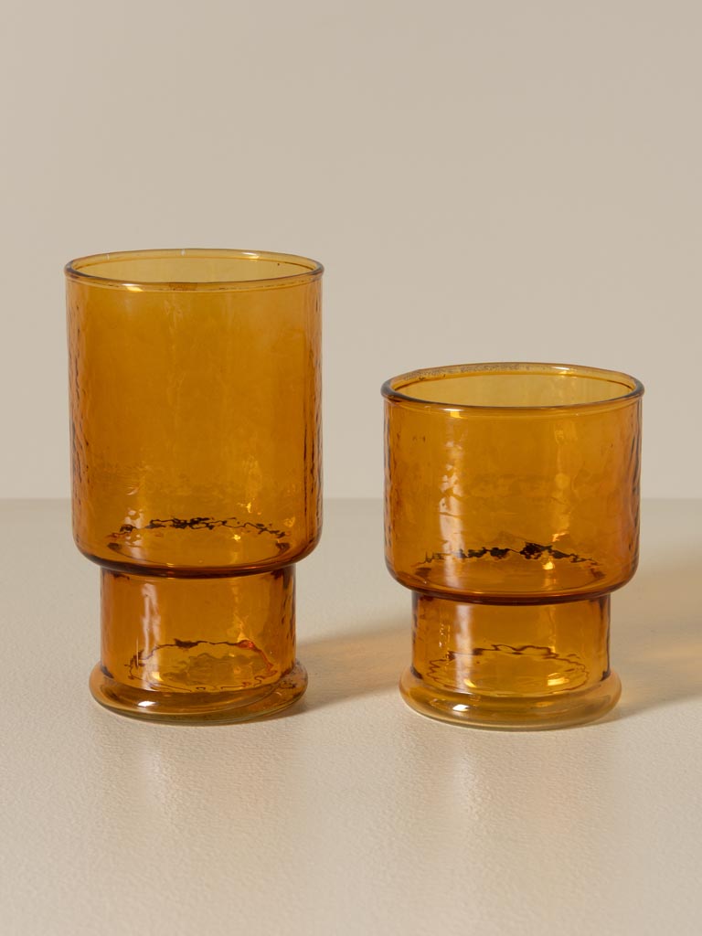 S/4 grands gobelets ambre empilables Estran - 3