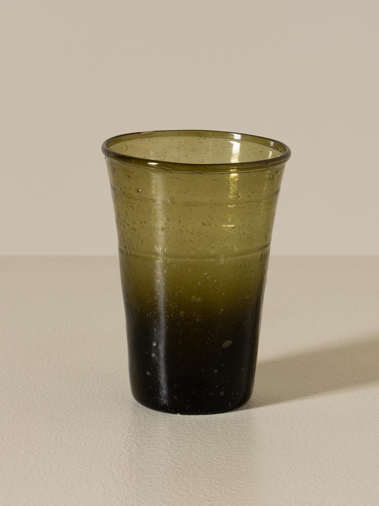 S/4 gobelets fins verre vert - 1