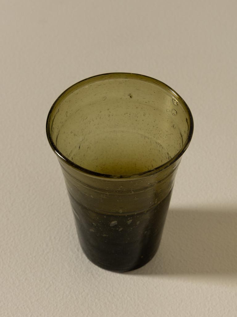 S/4 gobelets fins verre vert - 4