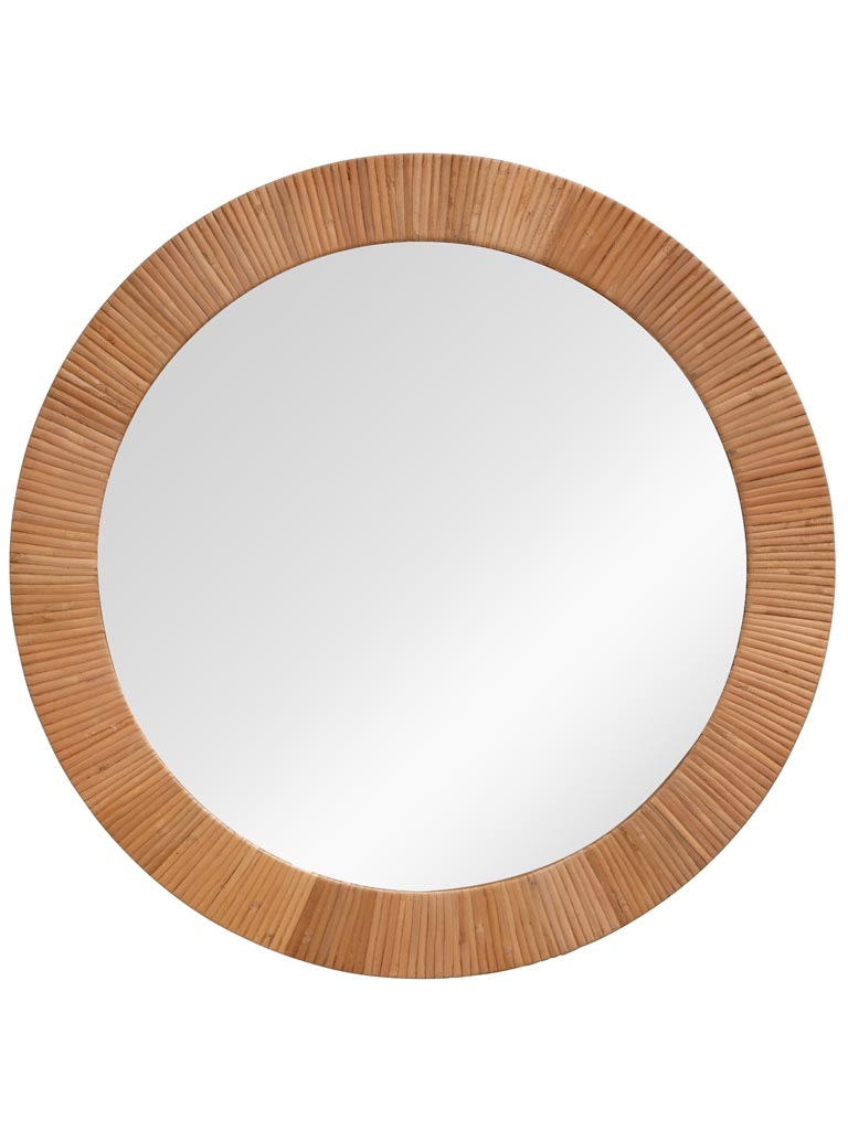 Miroir rond rotin plat Rita - 2
