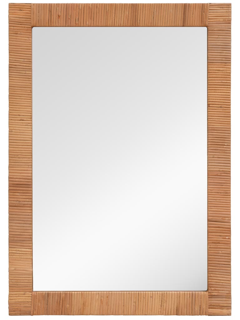 Miroir rectangulaire rotin plat Rita - 2