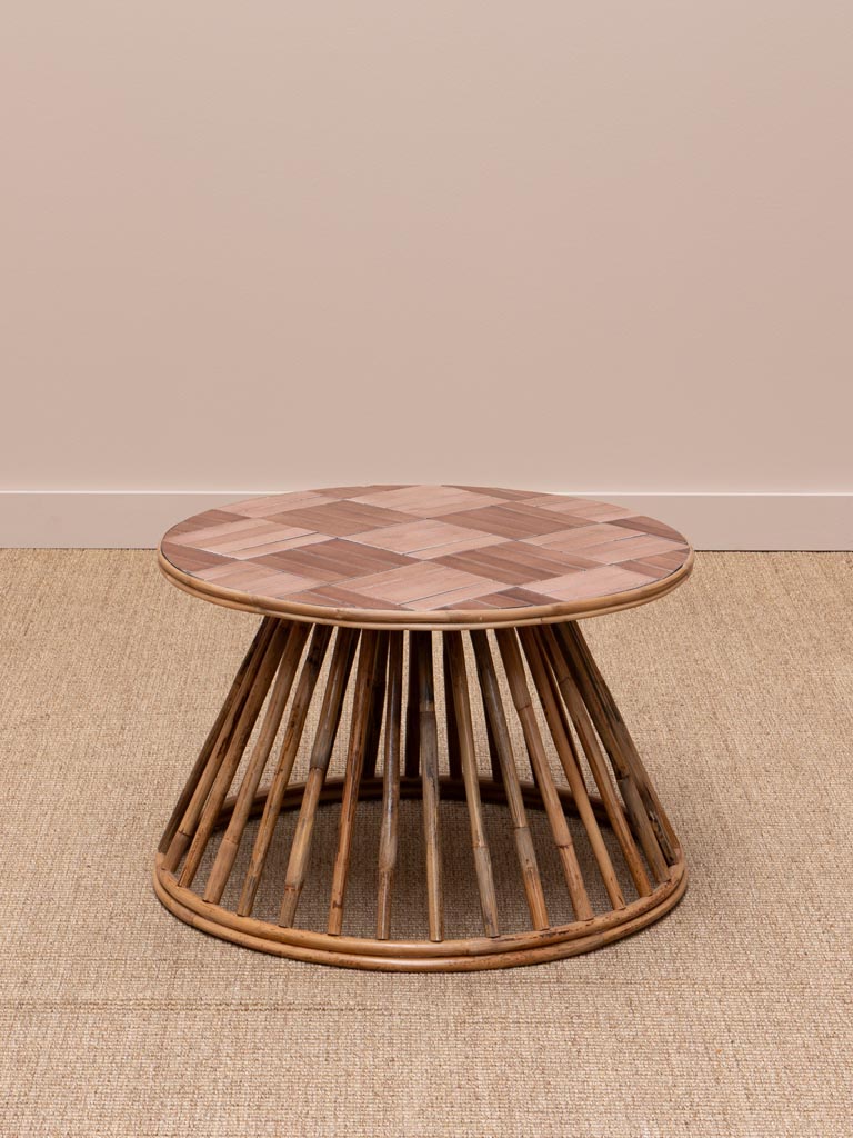 Side table pink tiles Chandra - 1