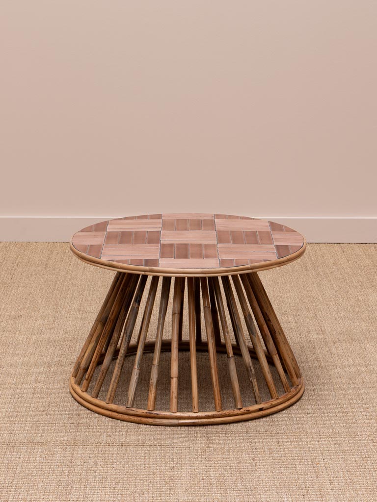 Side table pink tiles Chandra - 3