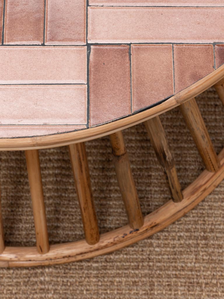 Side table pink tiles Chandra - 5