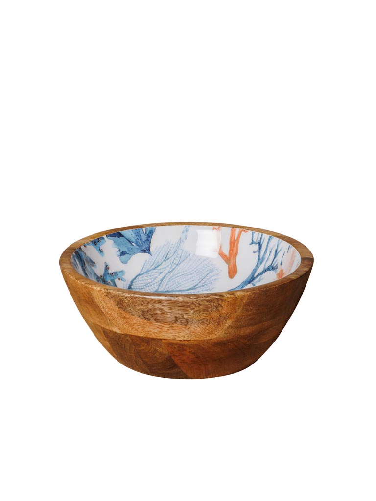 Medium enamelled mango salad bowl Coral - 2