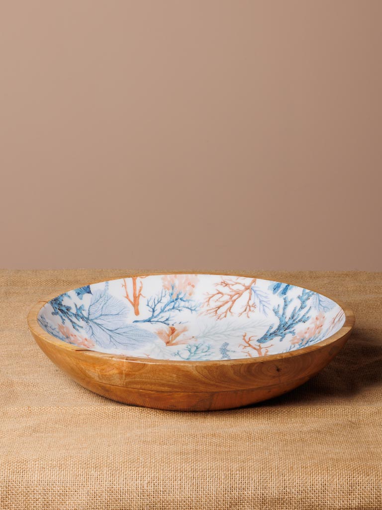 XL enamelled mango bowl Coral - 1