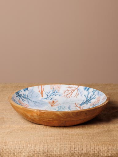 XL enamelled mango bowl Coral