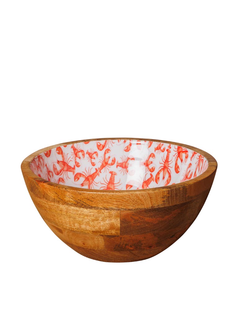 Enamelled mango salad bowl Lobsters - 2