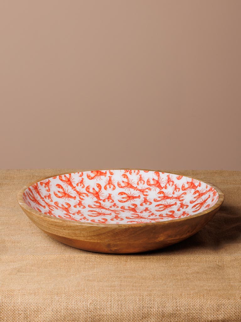 XL salad bowl lobster enamel - 1