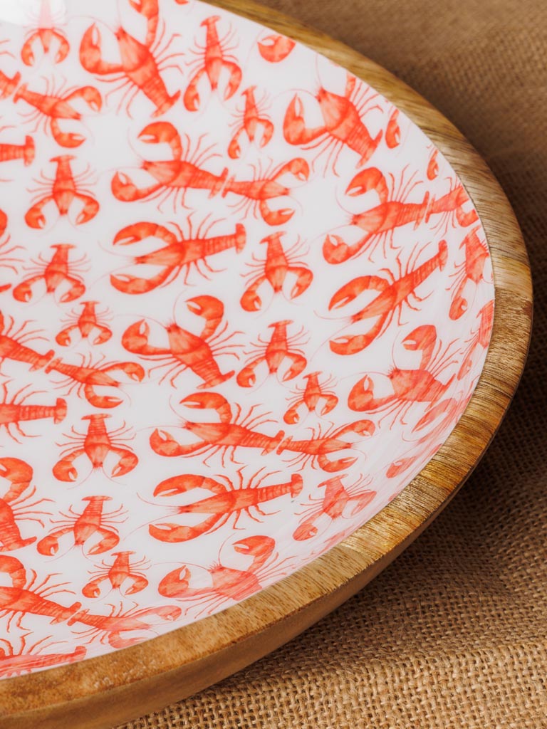 XL salad bowl lobster enamel - 5