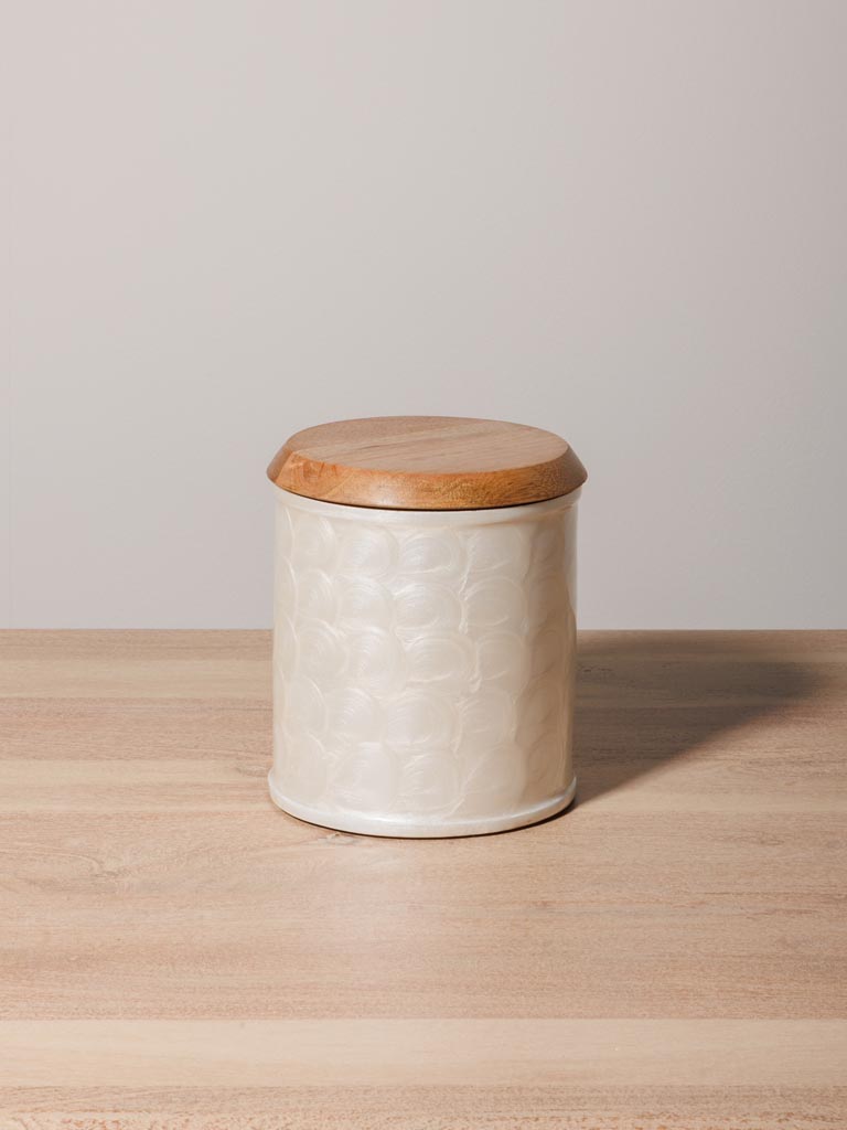 S/2 airtight jars pearly scales - 4