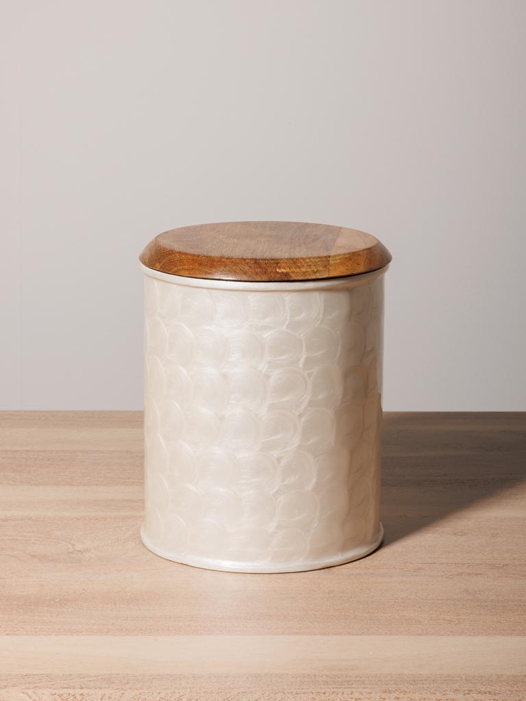 S/2 airtight jars pearly scales - 5