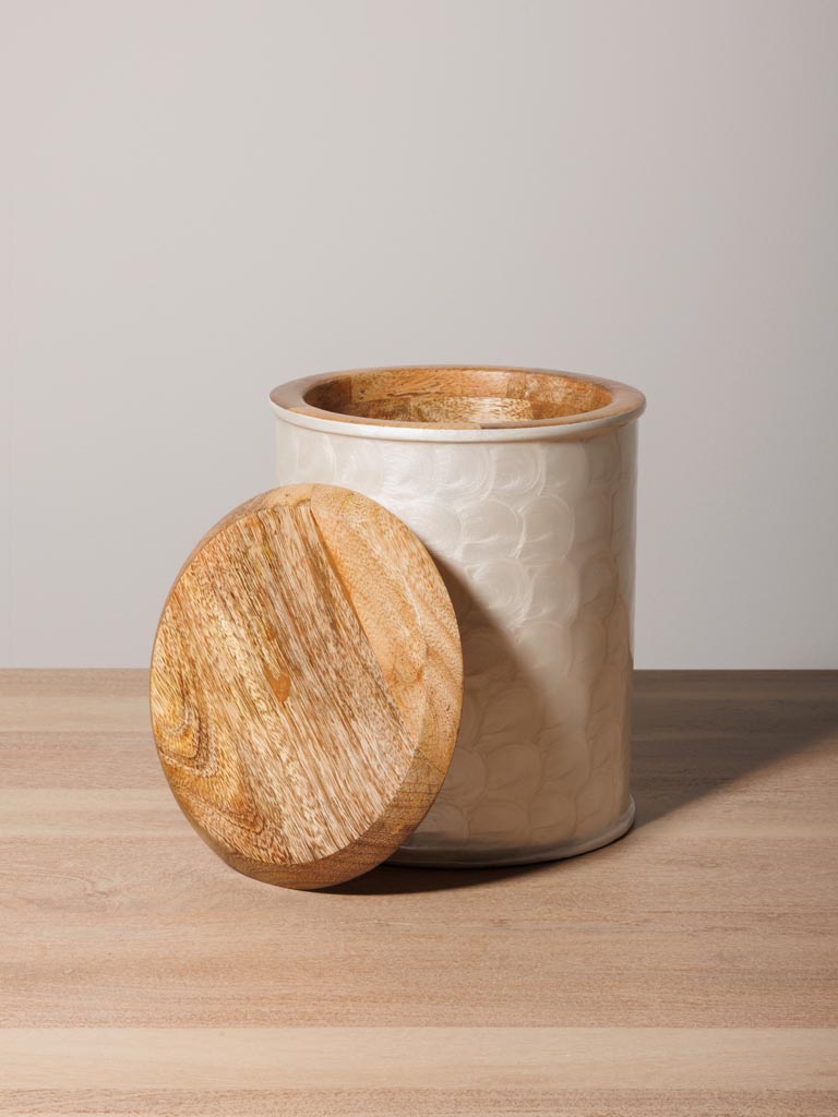 S/2 airtight jars pearly scales - 7