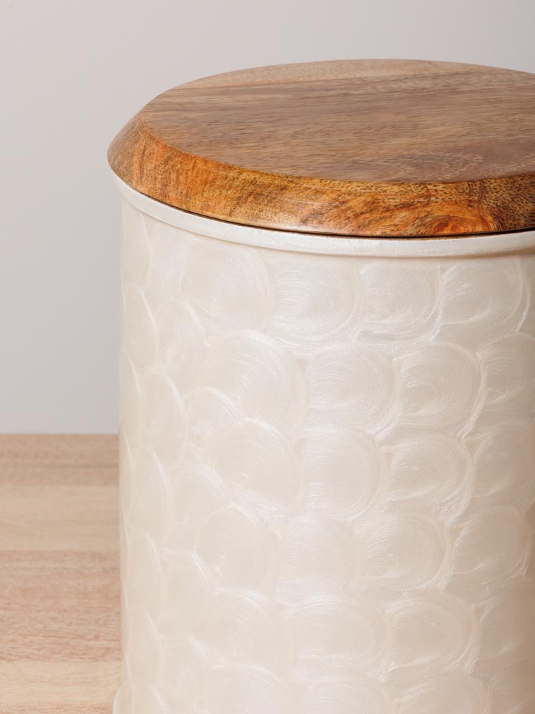 S/2 airtight jars pearly scales - 2