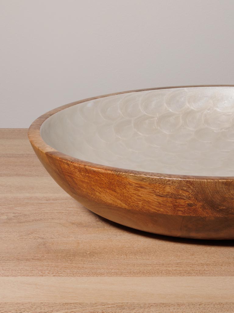 Large salad bowl pearly scales - 4