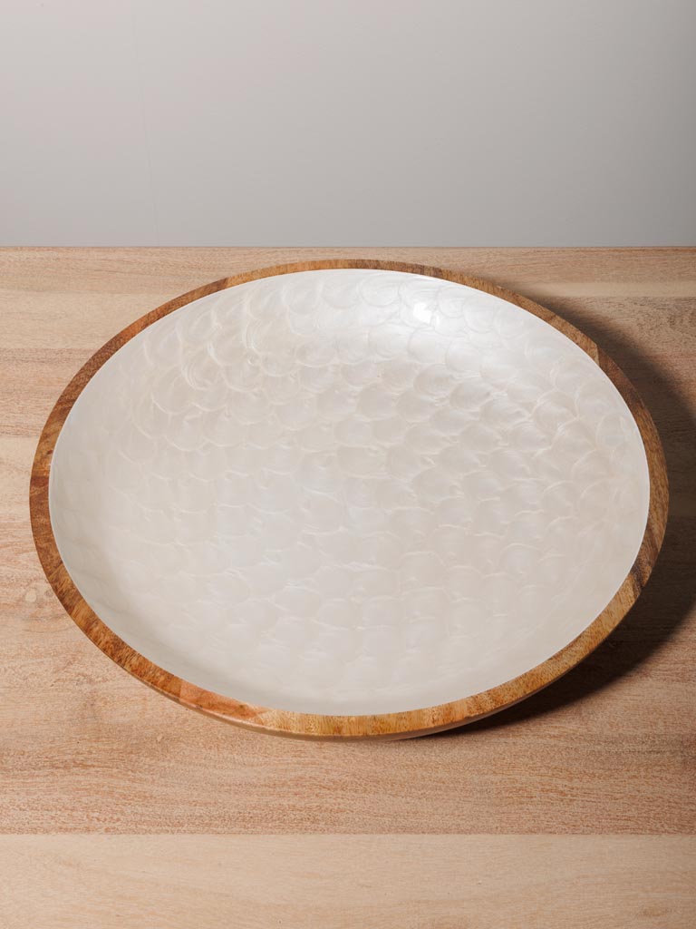 Large salad bowl pearly scales - 6